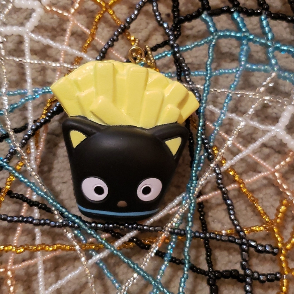 Kuro Neko Fries Keychain